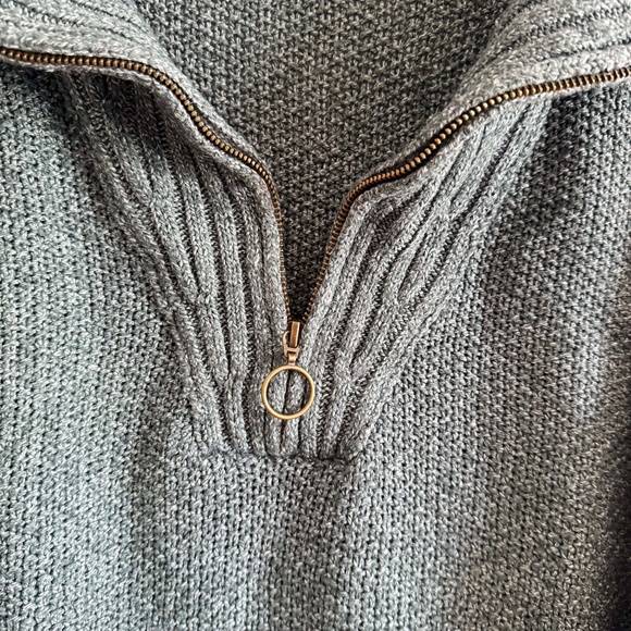 Universal Thread Mock Neck Quarter Zip Sweater Women’s XL Teal Cozycore Knit - Picture 5 of 11